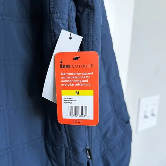 NWT Bass Outdoor Spring Puffer Jacket - Picture 4 of 6